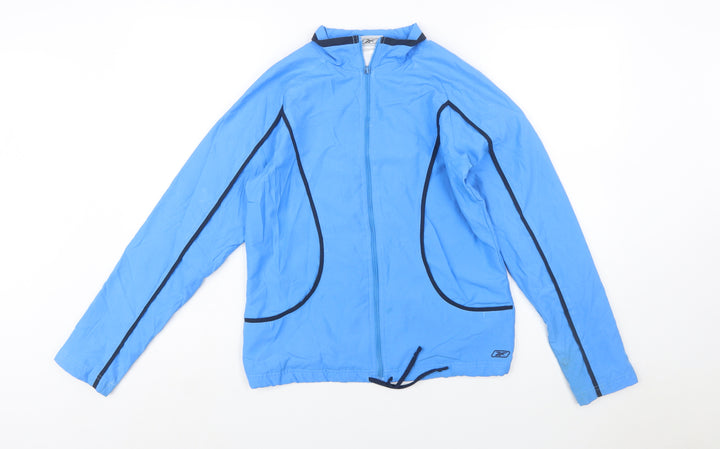 Reebok Womens Blue Size 10 Windbreaker Active Jacket