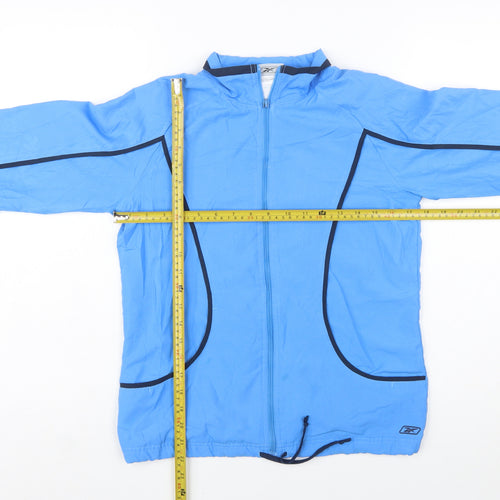 Reebok Womens Blue Size 10 Windbreaker Active Jacket