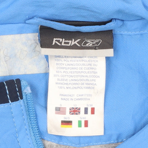 Reebok Womens Blue Size 10 Windbreaker Active Jacket