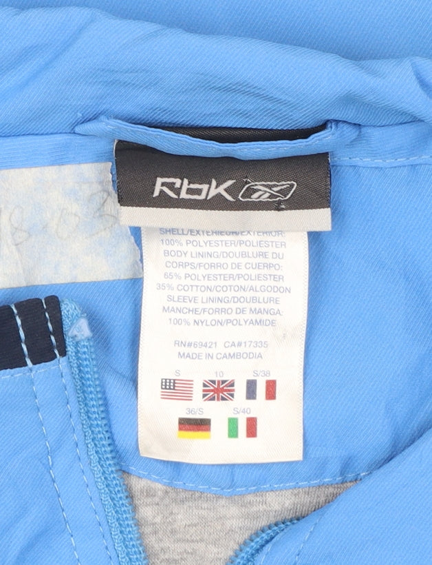 Reebok Womens Blue Size 10 Windbreaker Active Jacket
