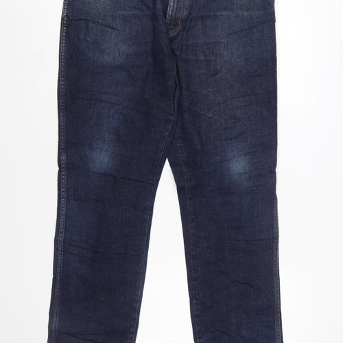 Wrangler Texas Men's Blue Denim Straight Leg Jeans W36 L32