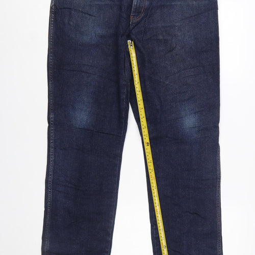 Wrangler Texas Men's Blue Denim Straight Leg Jeans W36 L32