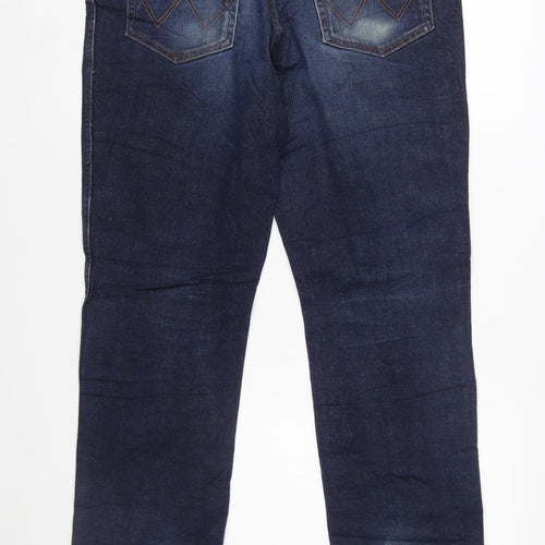 Wrangler Texas Men's Blue Denim Straight Leg Jeans W36 L32