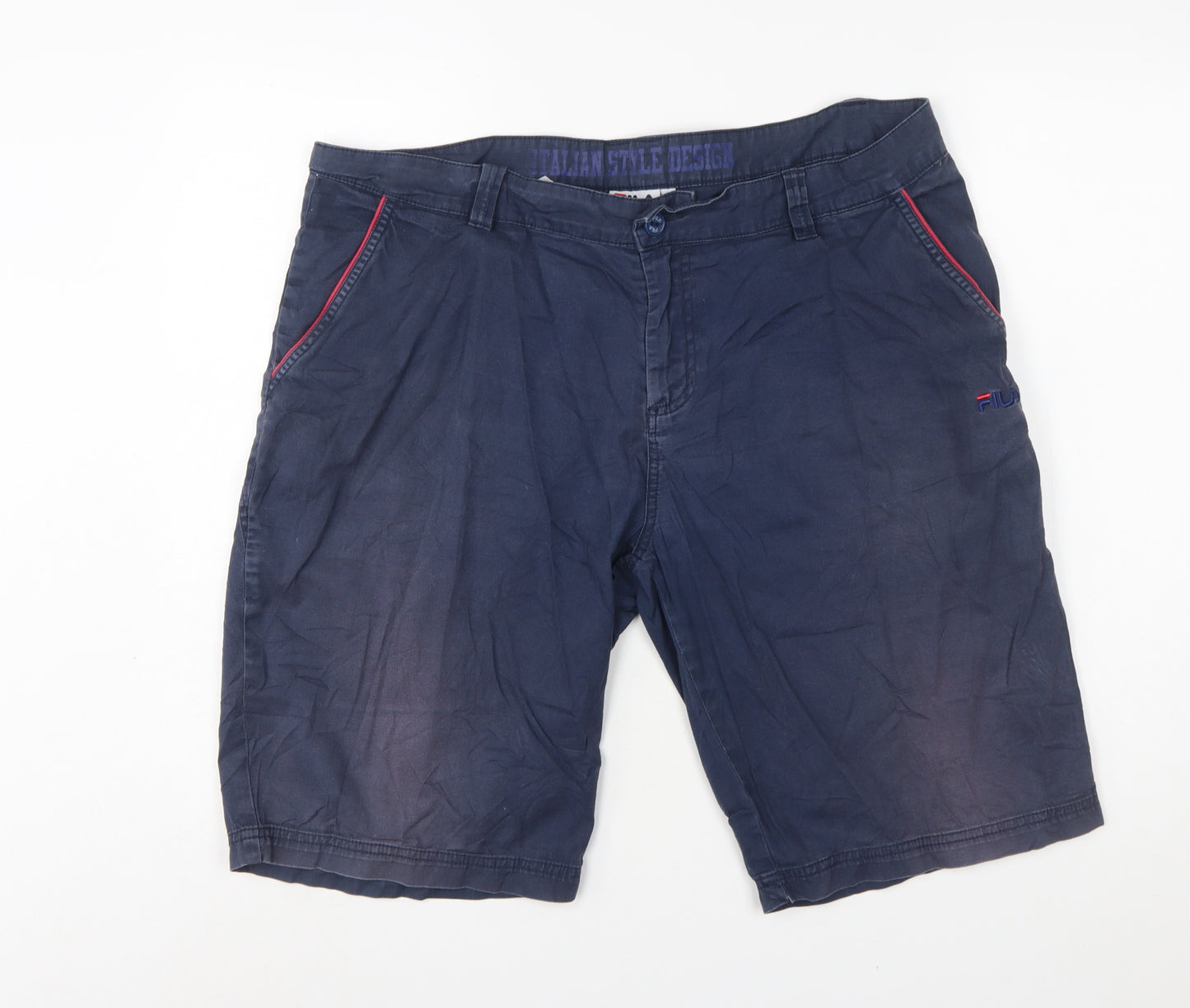 Fila Men's Blue Chino Shorts Size 2XL 44in Waist Casual Summer