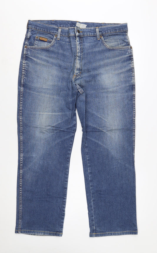 Wrangler Men's Blue Texas Regular Fit Straight Denim Jeans W38 L30