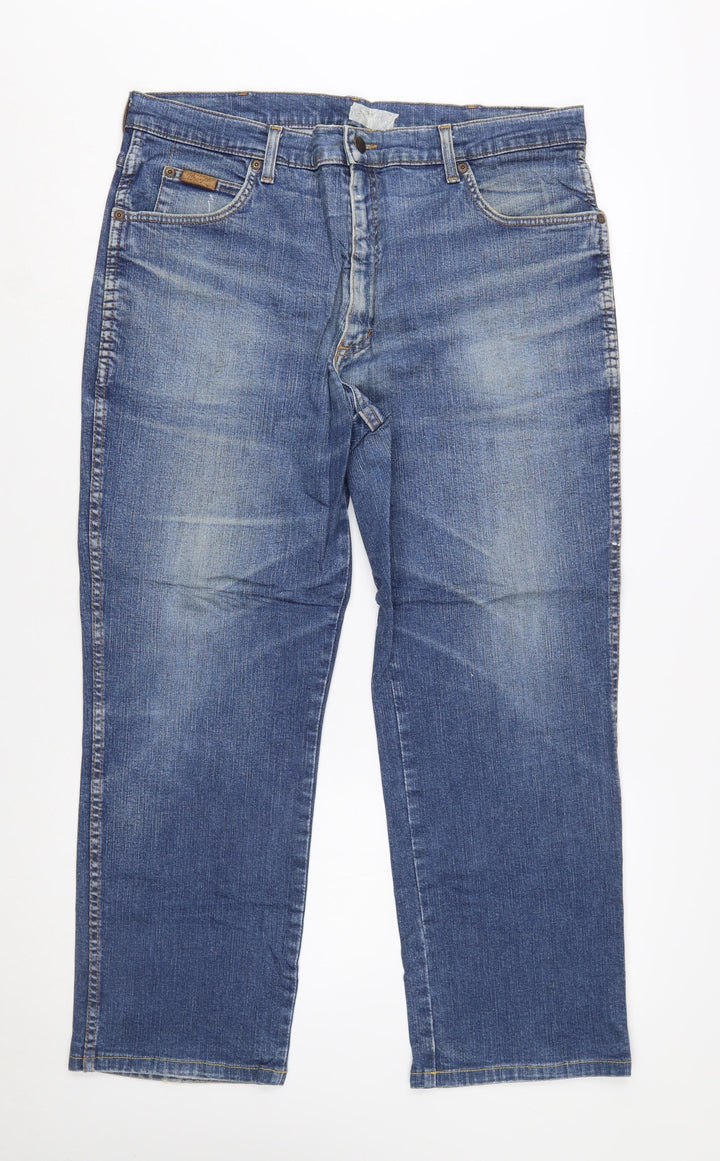Wrangler Men's Blue Texas Regular Fit Straight Denim Jeans W38 L30