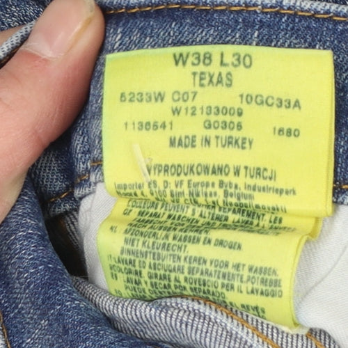 Wrangler Men's Blue Texas Regular Fit Straight Denim Jeans W38 L30
