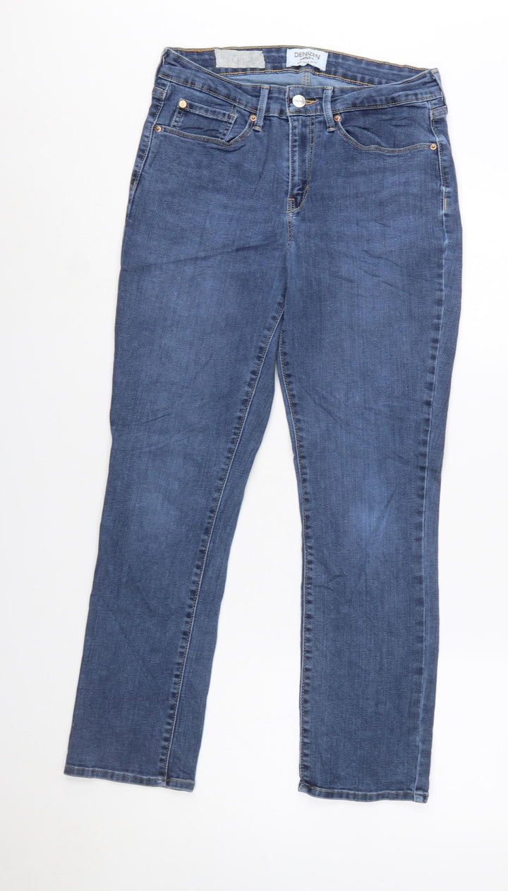 Denizen from Levi's Womens Blue Size 10S Straight Leg Stretch Jeans