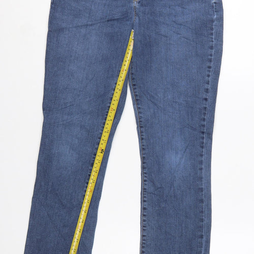 Denizen from Levi's Womens Blue Size 10S Straight Leg Stretch Jeans