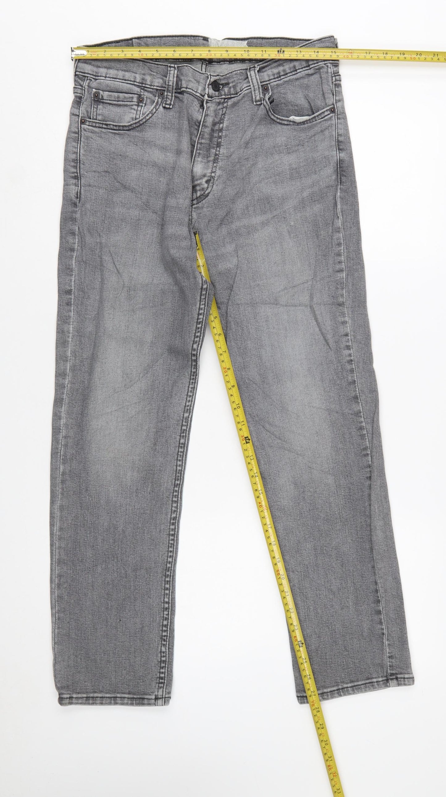 Levi's 511 Men's Grey Straight Regular Fit Denim Jeans W32 L29