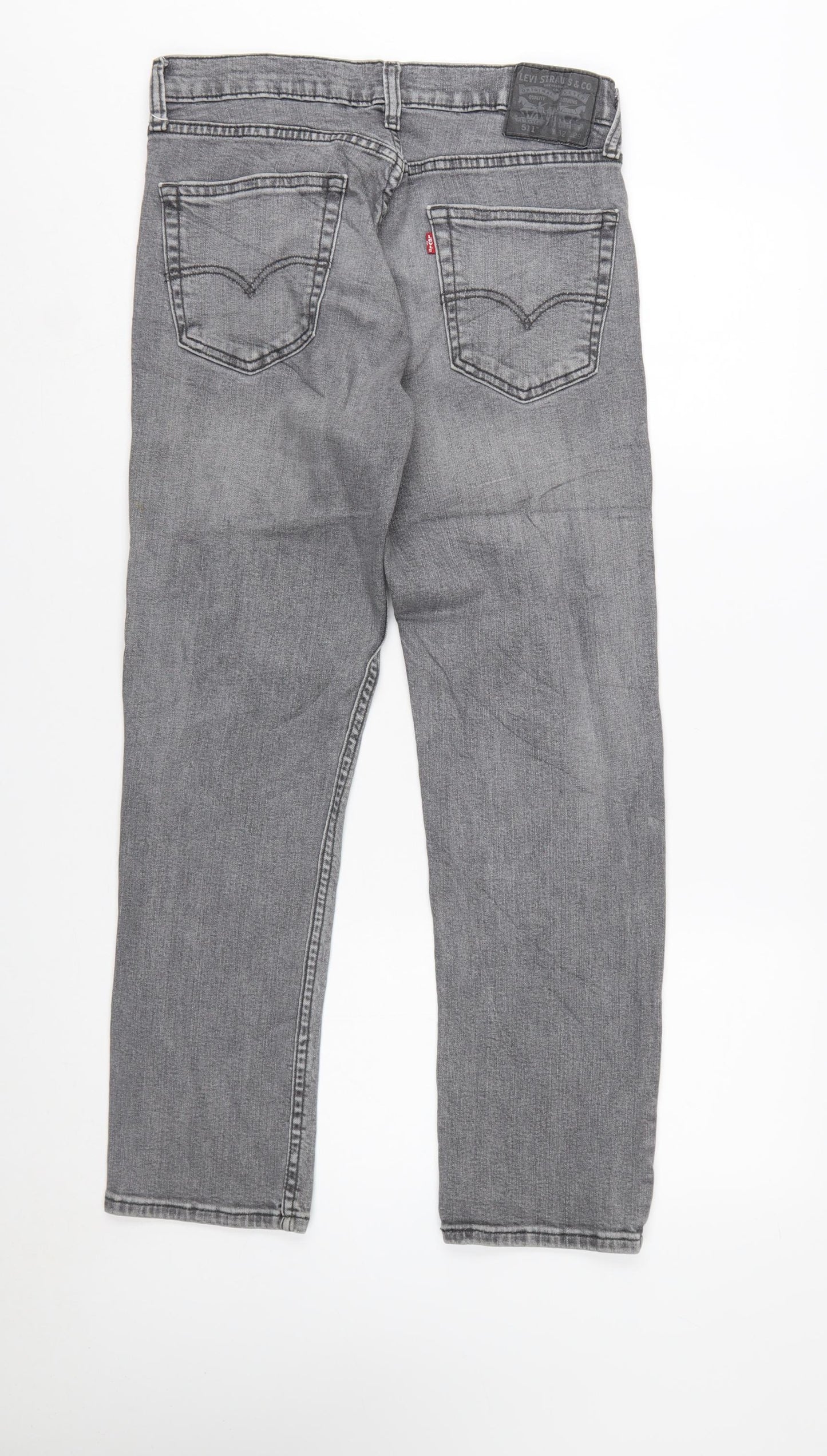 Levi's 511 Men's Grey Straight Regular Fit Denim Jeans W32 L29
