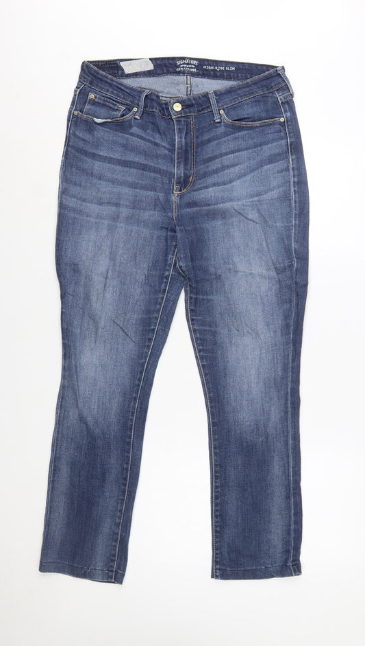 Levi Strauss Women’s Blue High Rise Slim Denim Jeans Size 14