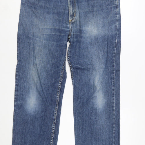 Lee Men's Blue Straight Fit Brooklyn Jeans W36 L30