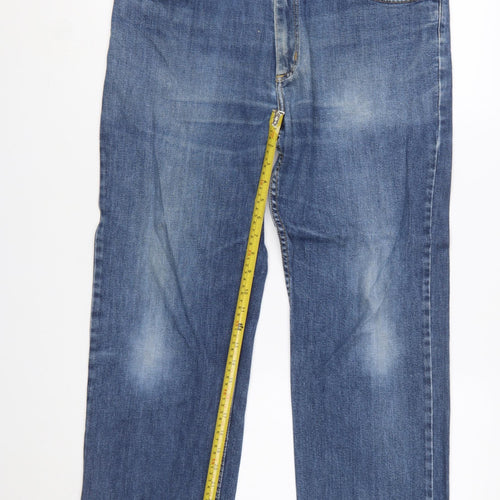 Lee Men's Blue Straight Fit Brooklyn Jeans W36 L30