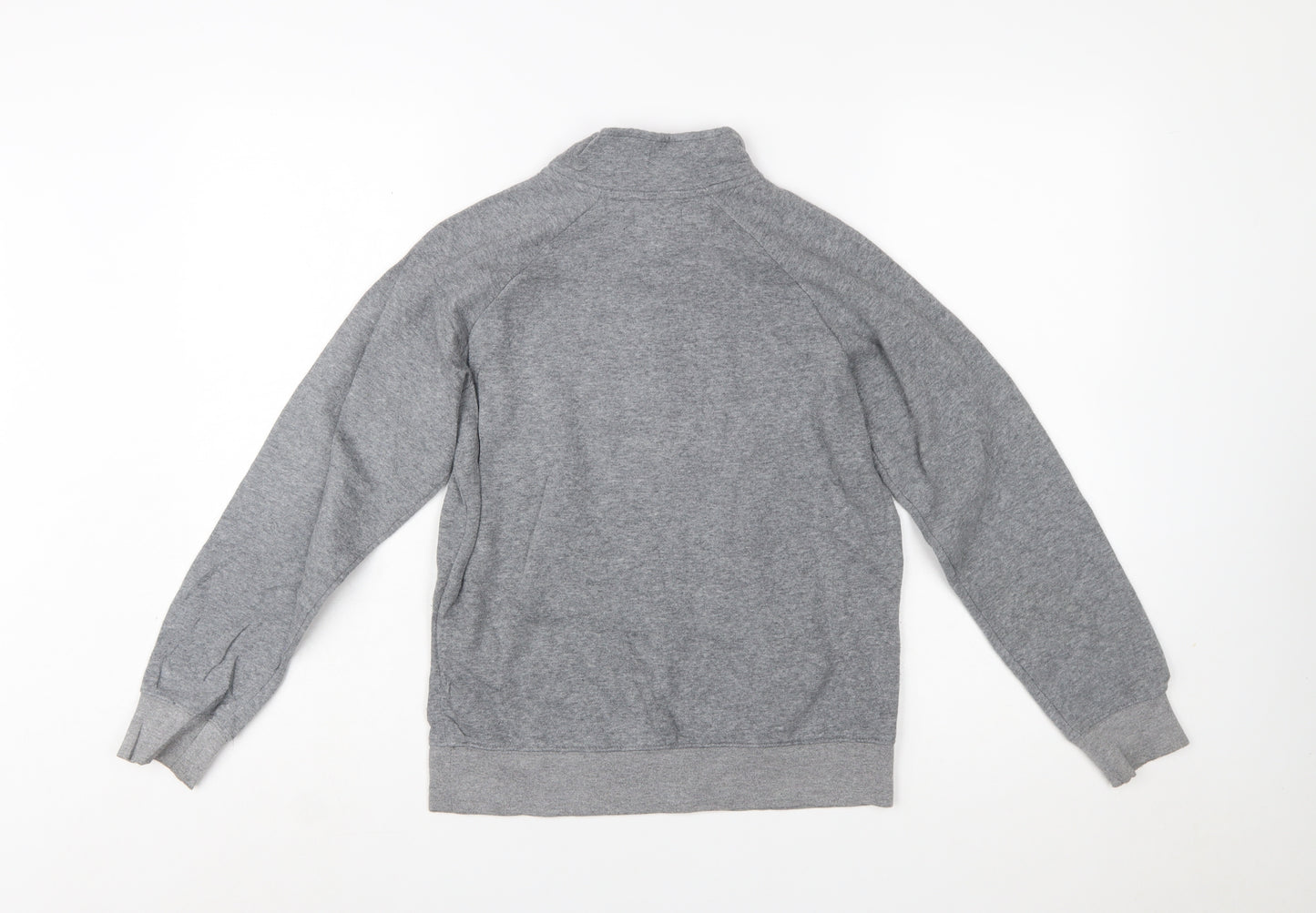 Jordan Boys Grey 1/2 Zip Hoodie Sweatshirt 10-12 Years Cotton Blend
