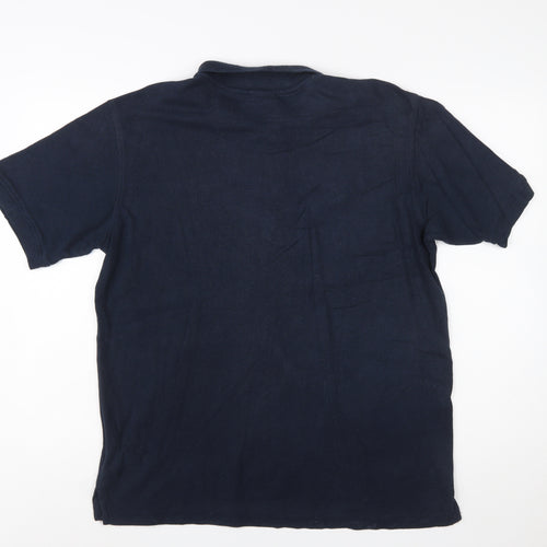 Umbro Men's Blue XL Polo Shirt Classic Sports Logo