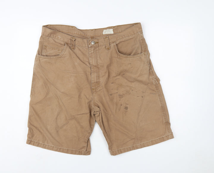 Wrangler Men's Beige Cargo Workwear Shorts Size 38