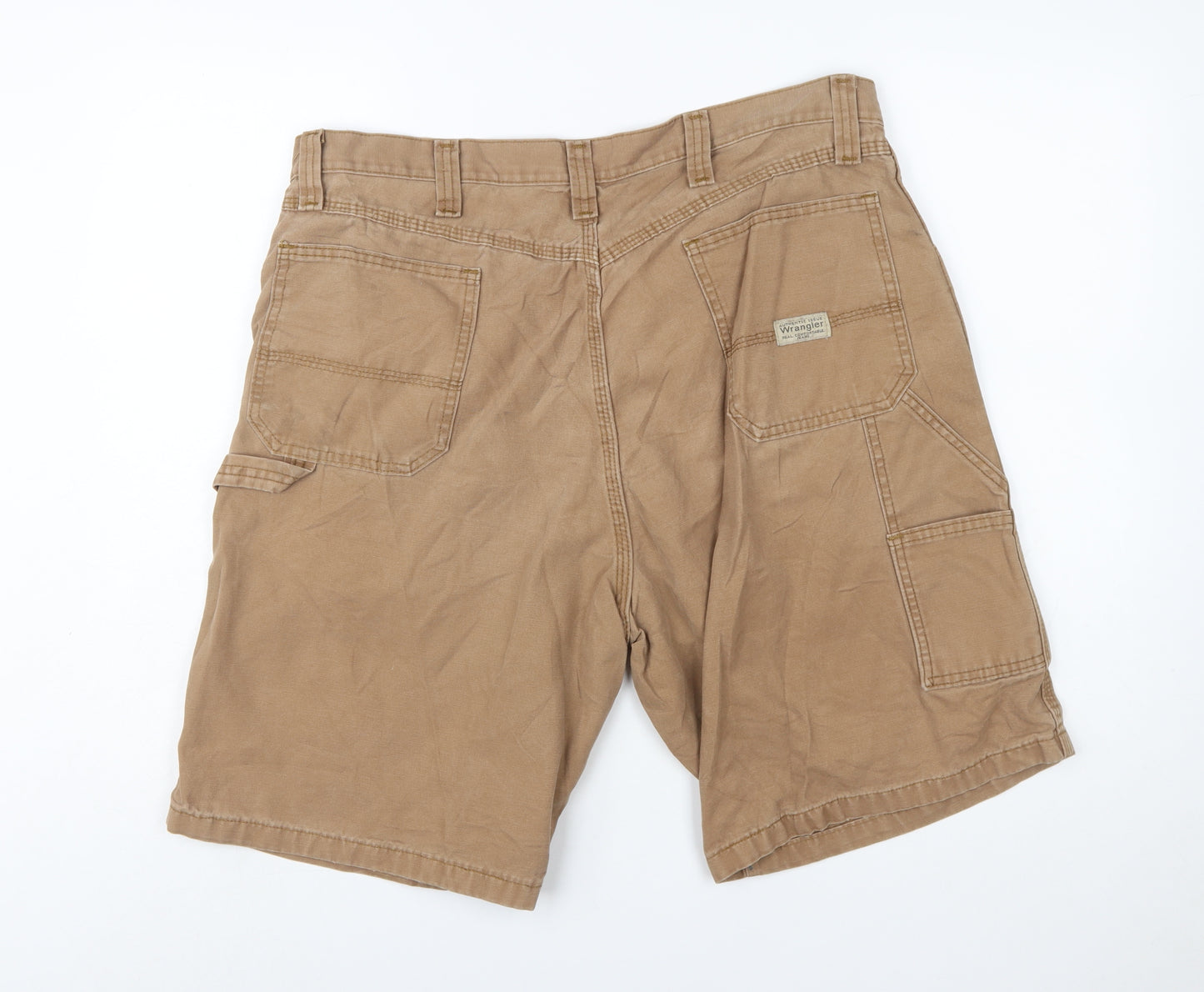Wrangler Men's Beige Cargo Workwear Shorts Size 38