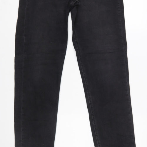 Lee Women’s Black Carol Straight Leg Jeans W29 L35 Stretch Denim
