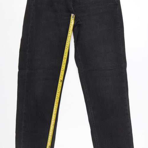 Lee Women’s Black Carol Straight Leg Jeans W29 L35 Stretch Denim