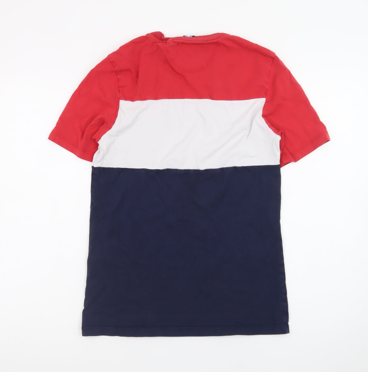 Diesel Men's Multicoloured Cotton Crew Neck Colourblock T-Shirt Size S