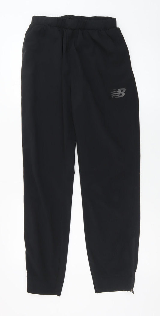 New Balance Men's Black Jogger Trousers Medium Polyester Blend