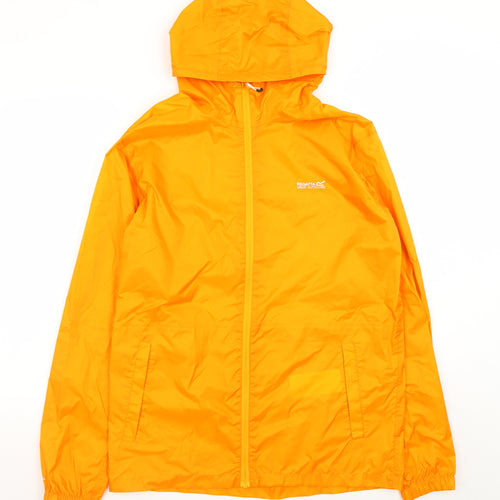 Regatta Men's Orange Hooded Waterproof Windbreaker Jacket Size M
