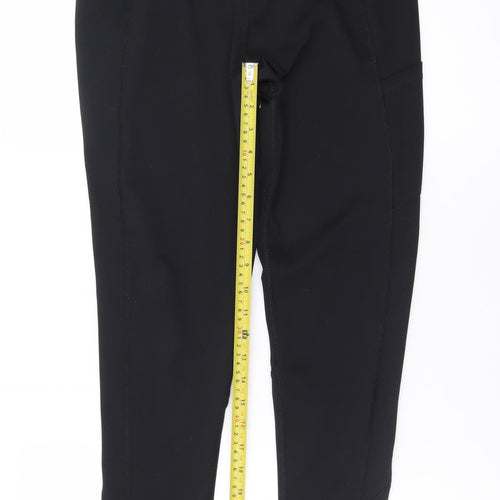 Workout Women's Black High Rise Ankle Leggings Size S 10/12