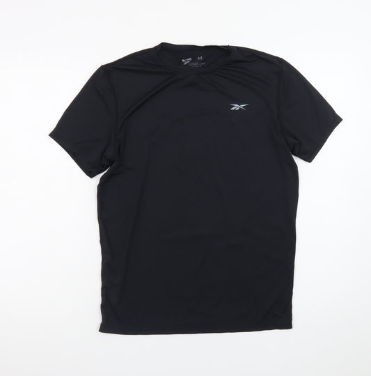 Reebok Men's Black Athletic T-Shirt Size M Moisture Wicking Top