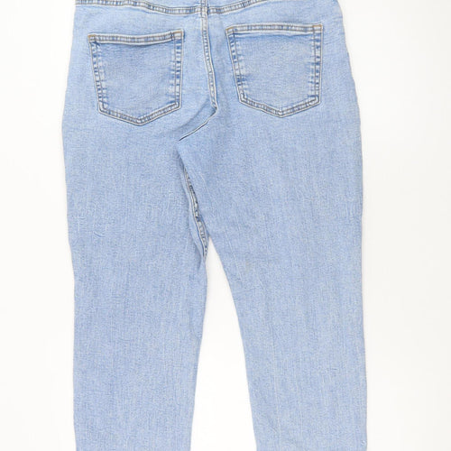 ASOS DESIGN Petite Women's Blue Straight Jeans Size 14 Regular Fit