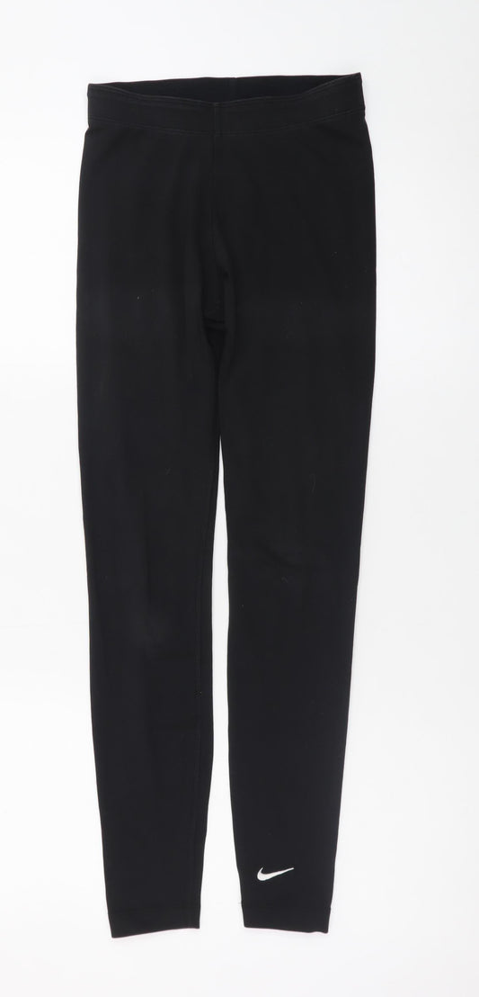 Nike Women's Black XS Stretch Cotton Blend Sports Leggings