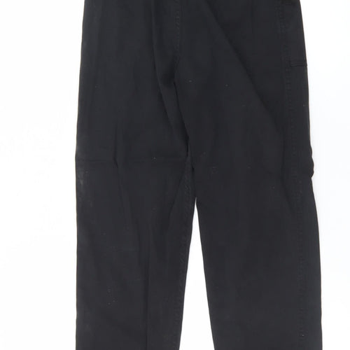Topshop Petite Black Paperbag High Waisted Trousers Size 4
