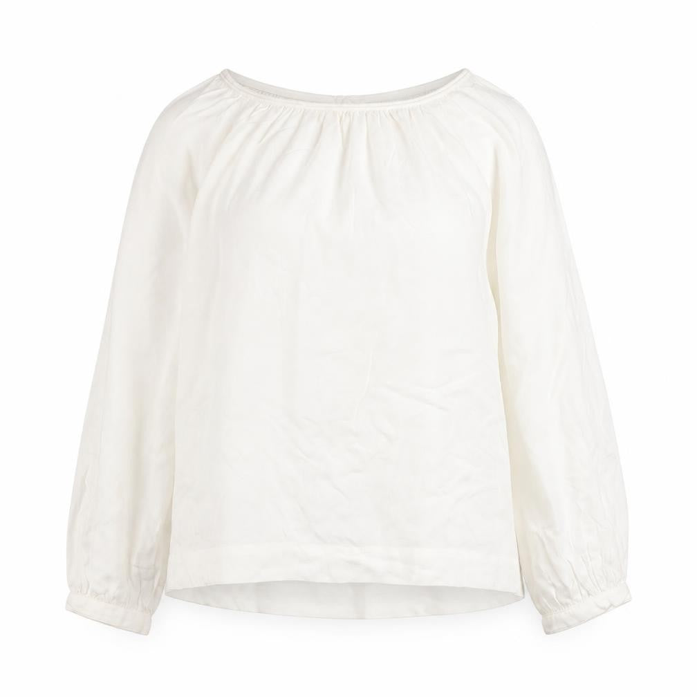 Front view of Vero Moda Women's White Cold Shoulder Blouse, size L