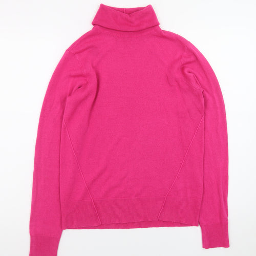 Noisy May Women’s Pink Roll Neck Long Sleeve Jumper Size M