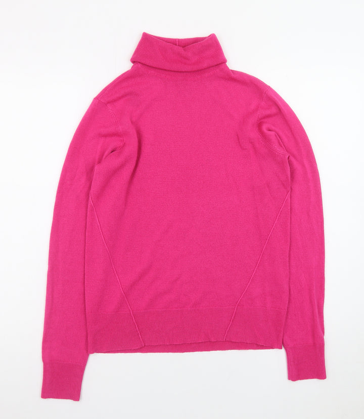 Noisy May Women’s Pink Roll Neck Long Sleeve Jumper Size M