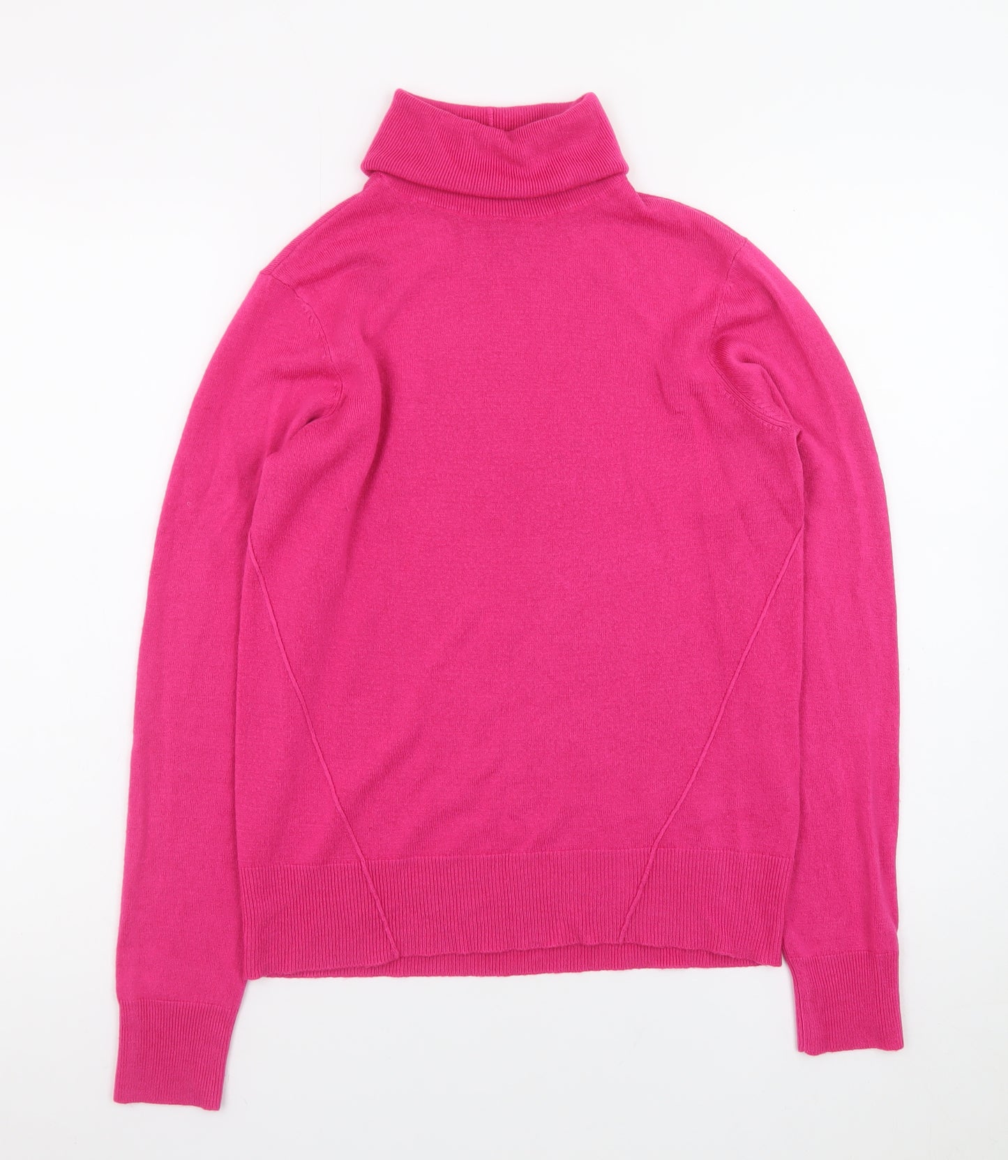 Noisy May Women’s Pink Roll Neck Long Sleeve Jumper Size M