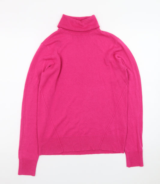 Noisy May Women’s Pink Roll Neck Long Sleeve Jumper Size M