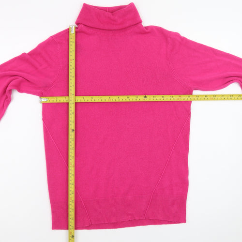 Noisy May Women’s Pink Roll Neck Long Sleeve Jumper Size M