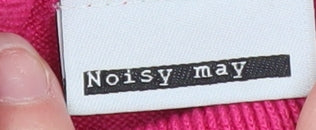 Noisy May Women’s Pink Roll Neck Long Sleeve Jumper Size M