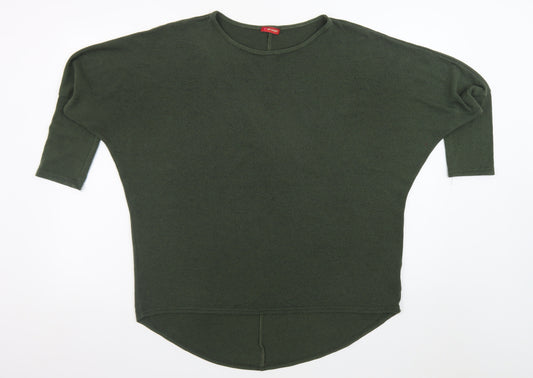 Influence Women Green Relaxed Pullover Jumper Size S
