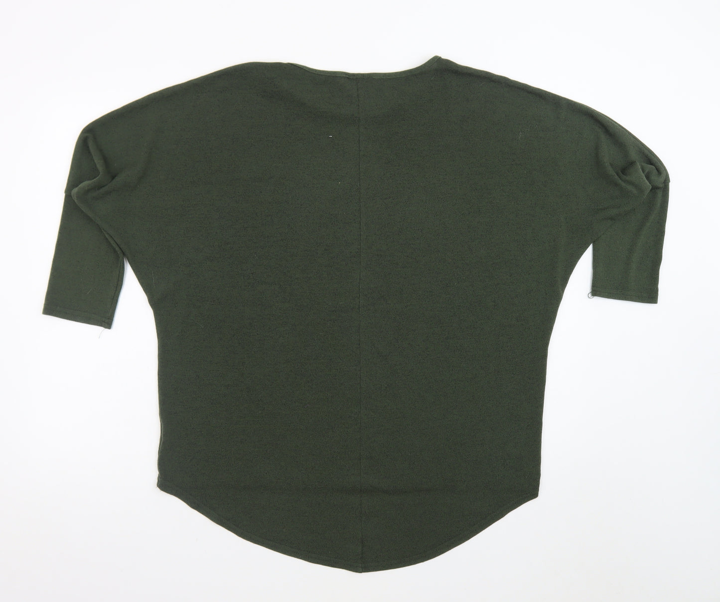 Influence Women Green Relaxed Pullover Jumper Size S