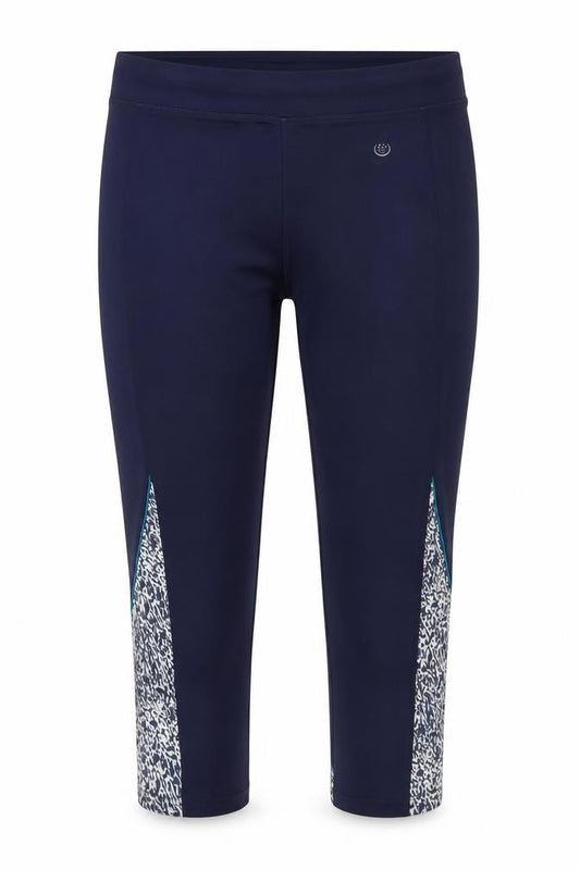Dunnes Stores Women's Blue Capri Performance Sport Leggings Size L