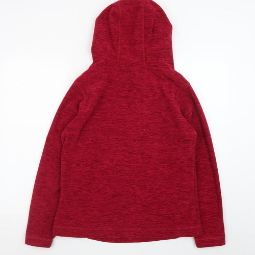 Portwest Women’s Red Pullover Hoodie Size 12 Fleece Lined Casual