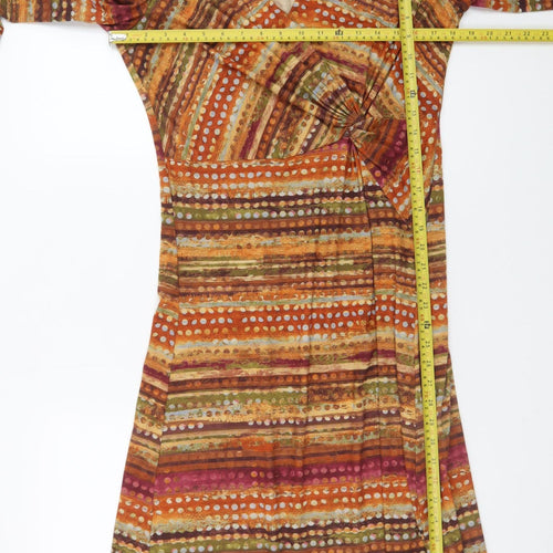 Quin and Donnelly Women’s Multicoloured Size 12 Jersey Wrap Dress
