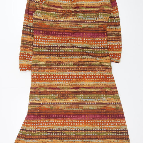 Quin and Donnelly Women’s Multicoloured Size 12 Jersey Wrap Dress