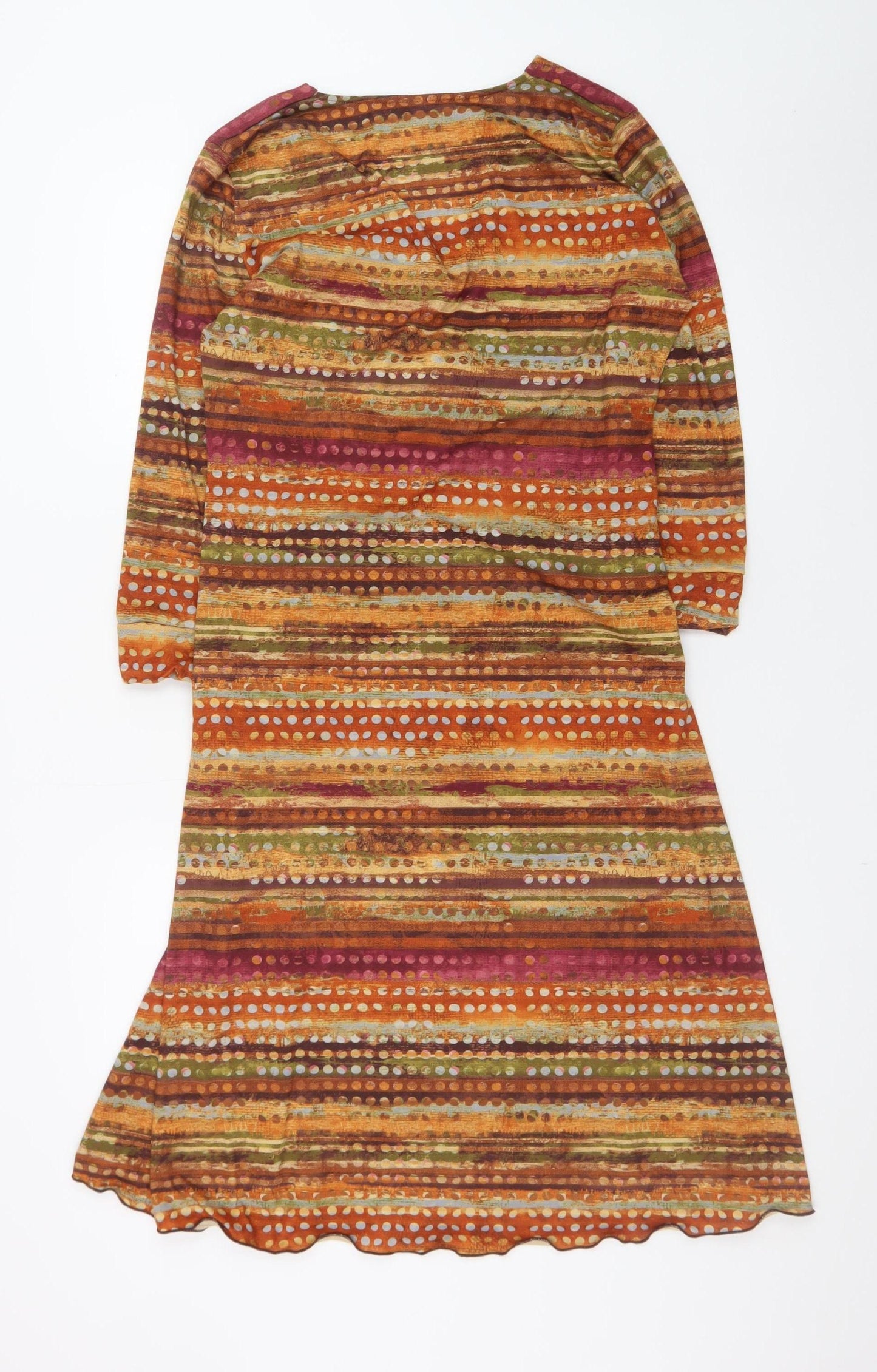 Quin and Donnelly Women’s Multicoloured Size 12 Jersey Wrap Dress