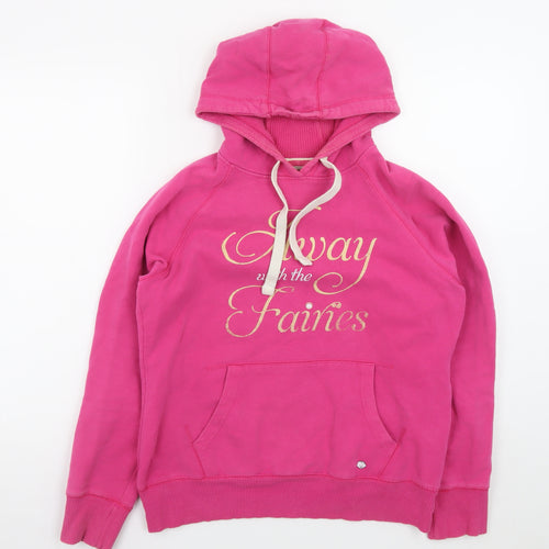 Hairy Baby Women's Pink Pullover Hoodie Medium 'Away with the Fairies'