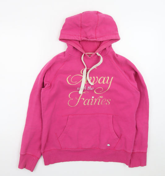 Hairy Baby Women's Pink Pullover Hoodie Medium 'Away with the Fairies'