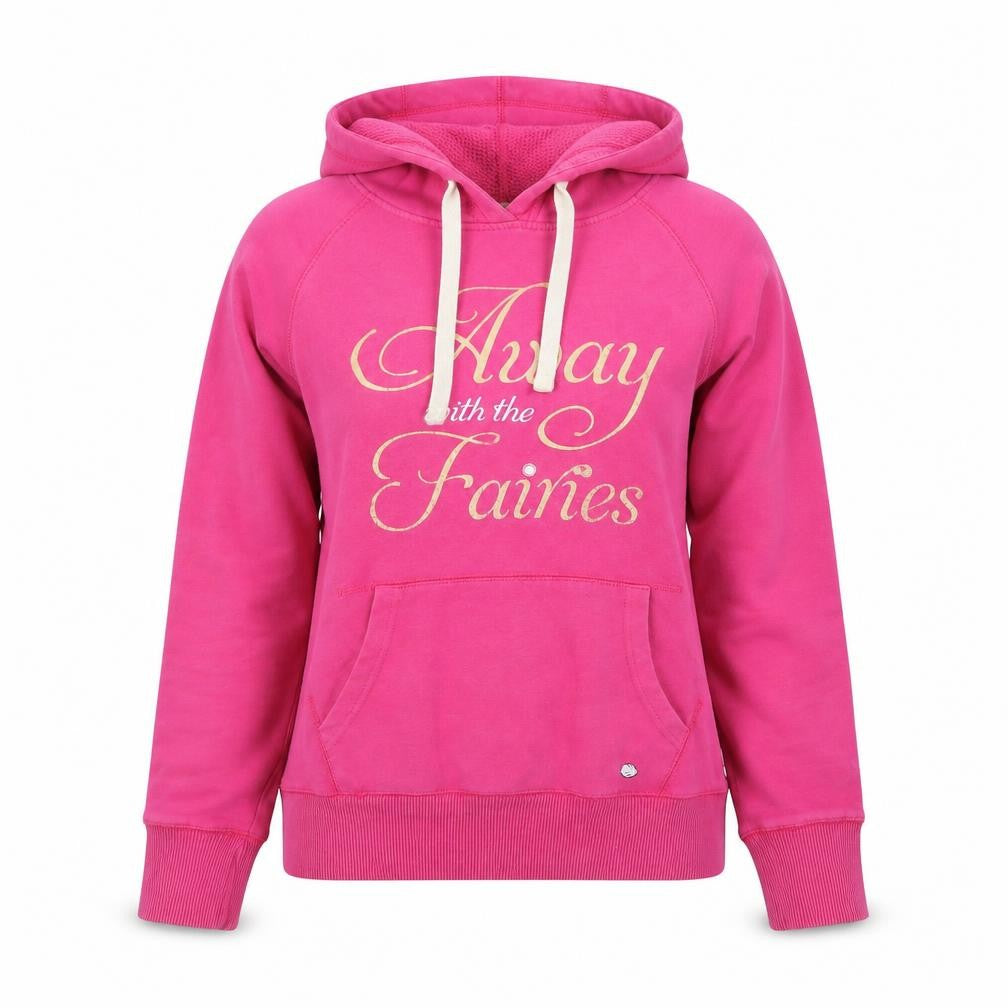 Hairy Baby Women's Pink Pullover Hoodie Medium 'Away with the Fairies'