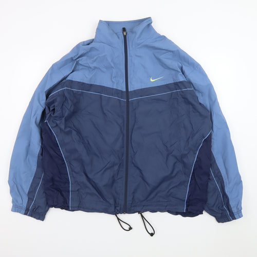 Nike Men’s Blue L Windbreaker Jacket Lightweight Full Zip Sportswear
